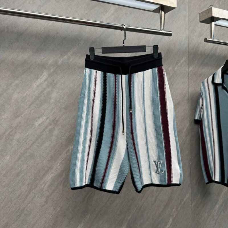 Conjunto Louis Vuitton Crochê Branco/Azul