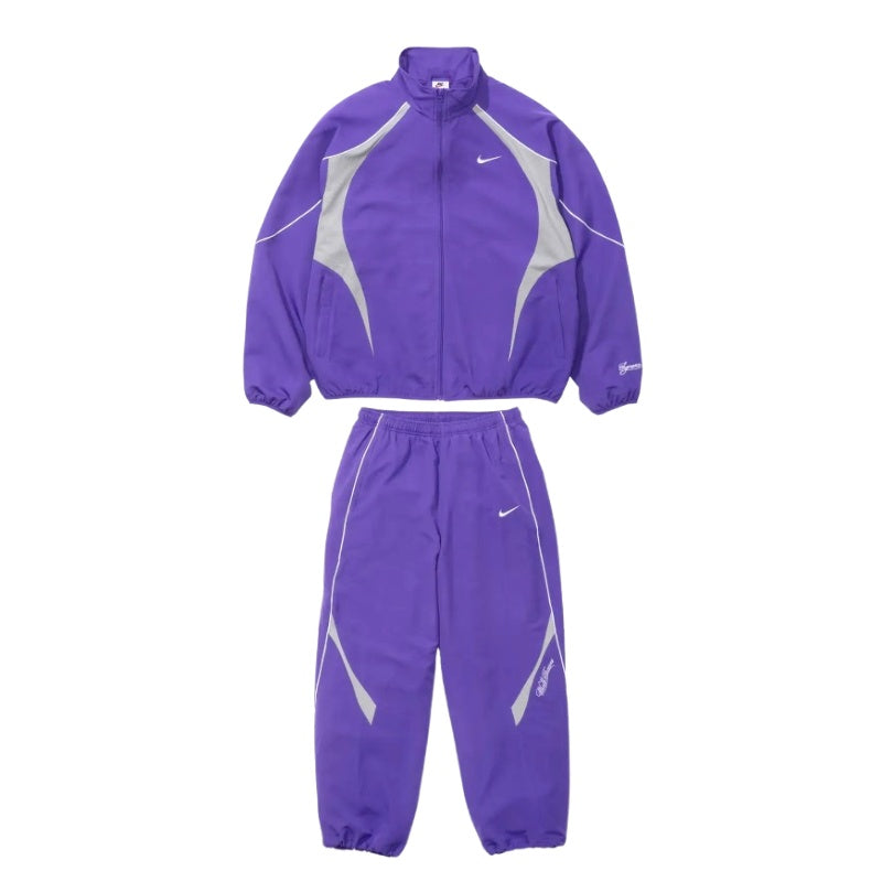 Conjunto Supreme x Nike Track Roxo