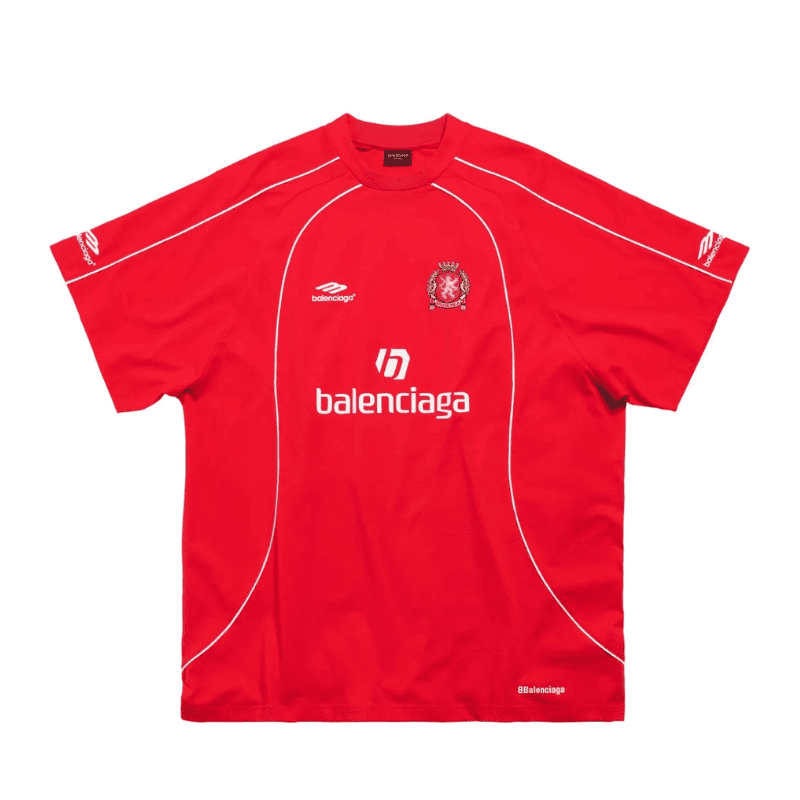 Camiseta Balenciaga Milano #10 Soccer Jersey Oversized Red