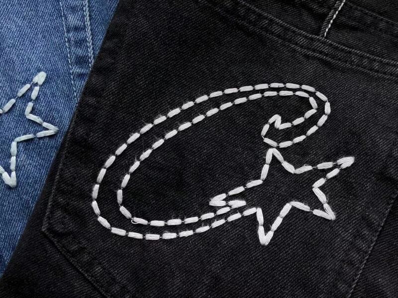 Conjunto Corteiz C-Star Denim Jeans Preto