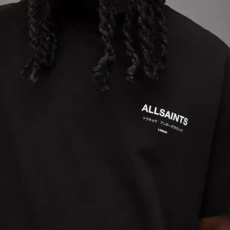 Camiseta All Saints "London" Oversized Preta