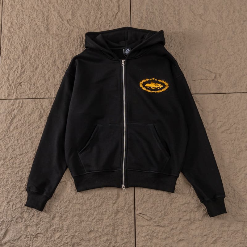 Conjunto Corteiz Superior Royale Preto/Amarelo