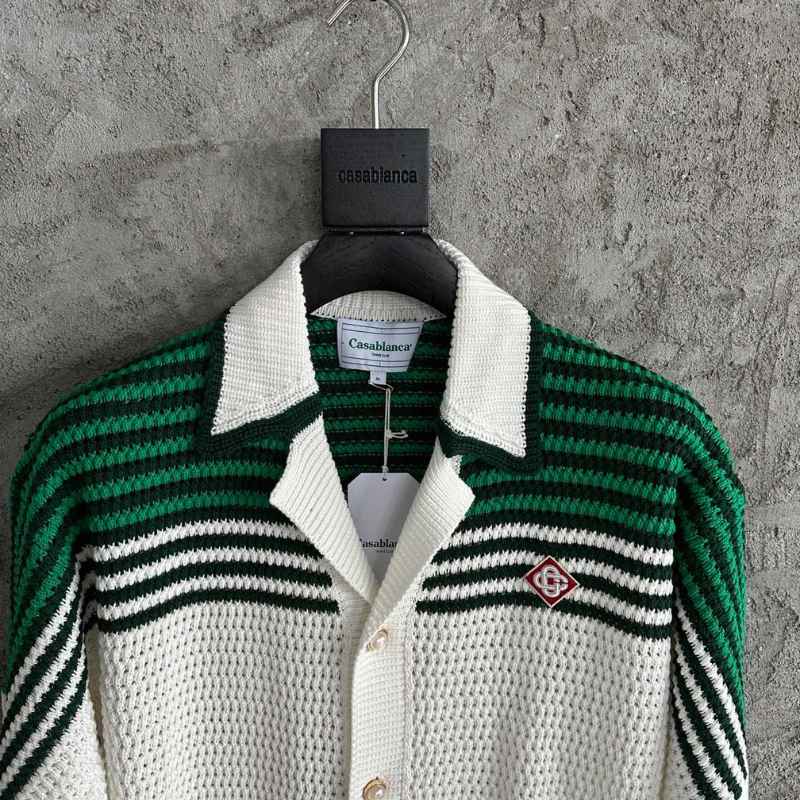 Camiseta Casablanca Crochê Branco e Verde