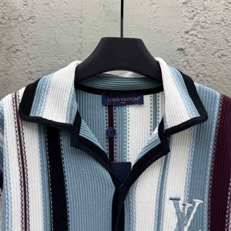 Conjunto Louis Vuitton Crochê Branco/Azul