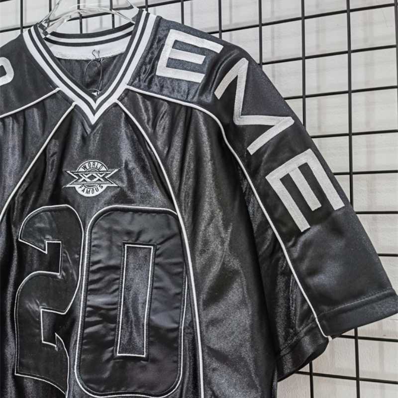 Camiseta Supreme Paneled Jersey Preta