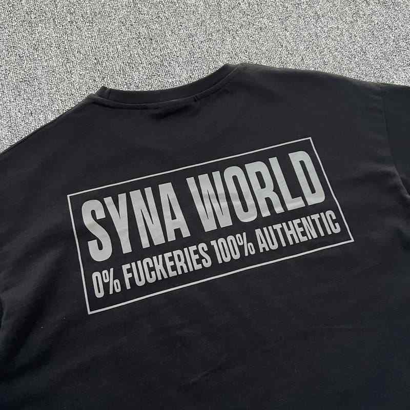 Camiseta Syna World Disclaimer Preta