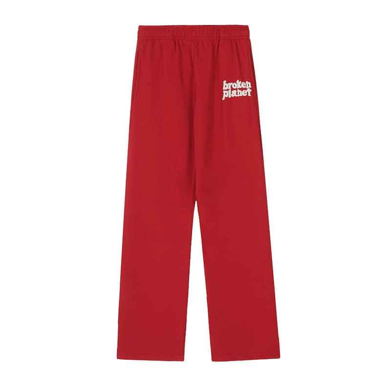 Calça Broken Planet Straight Leg Ruby Red