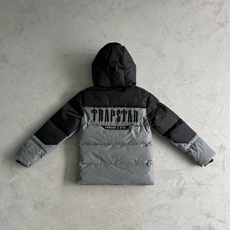 Jaqueta Trapstar Decoded Puffer Black/Grey