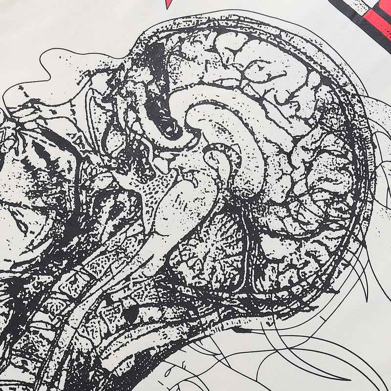 Camiseta Hellstar Human Development White Cream