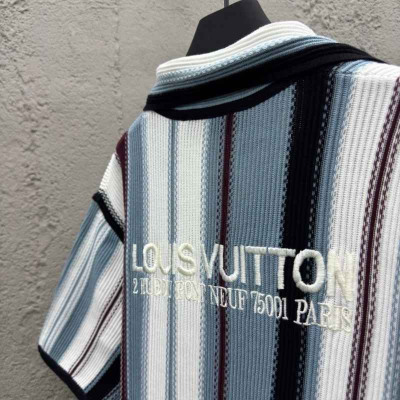 Conjunto Louis Vuitton Crochê Branco/Azul
