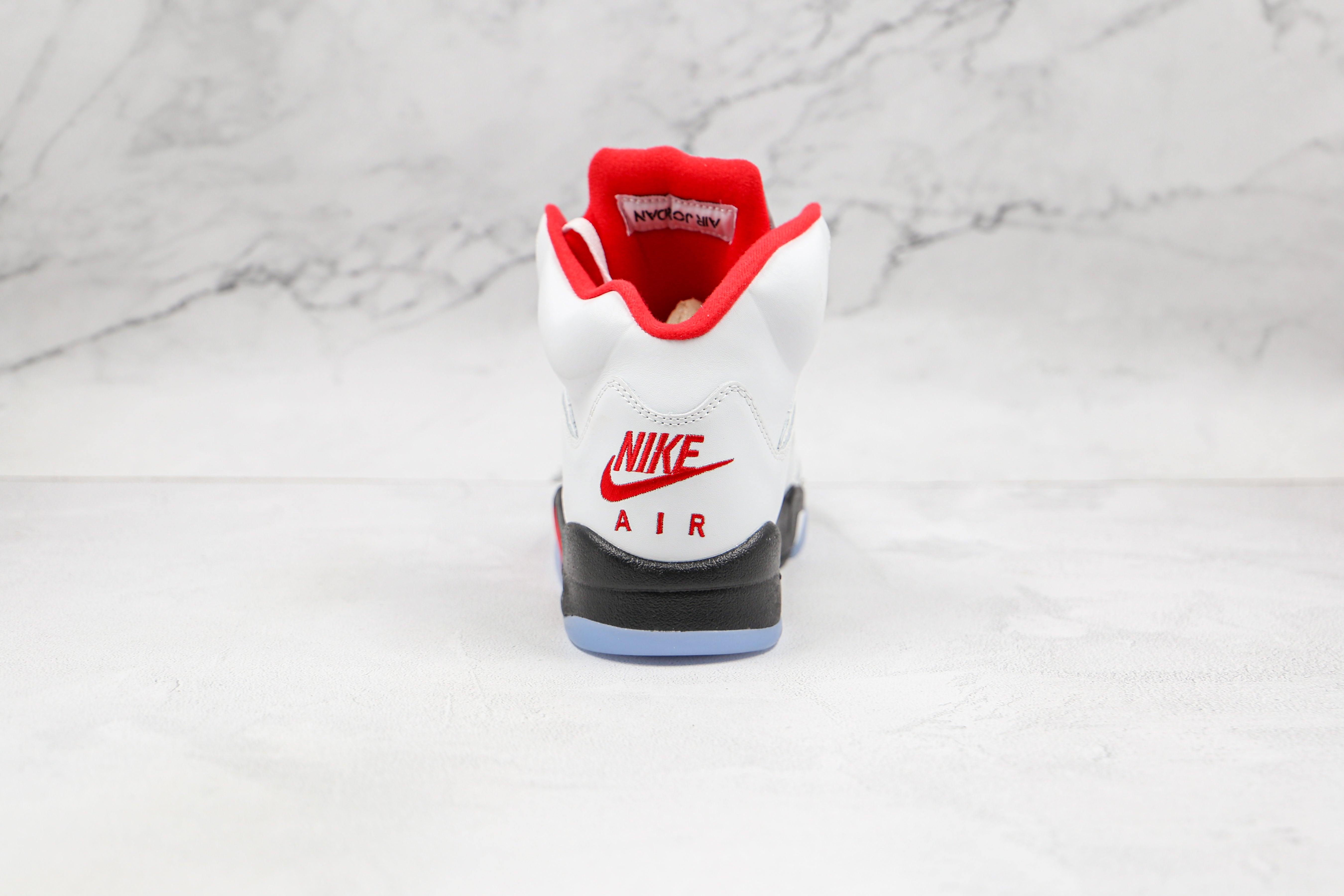 Jordan 5 Retro Fire Red Silver Tongue
