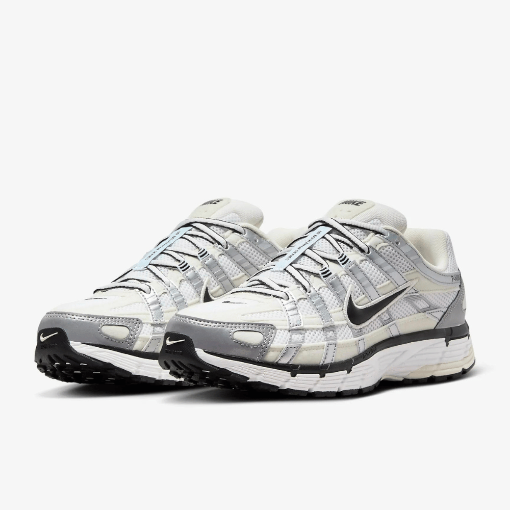 Nike P-6000 Coconut Milk White Metallic Silver