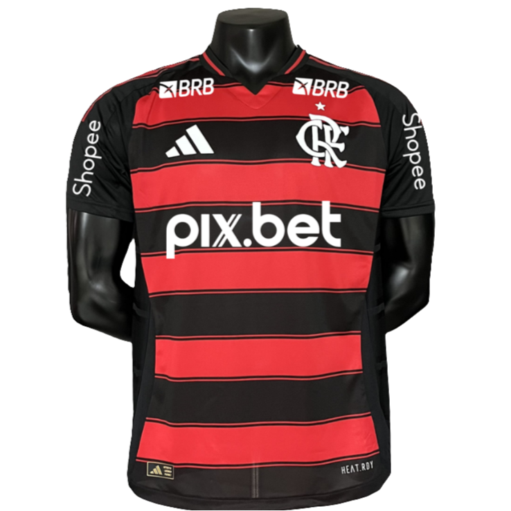 Camisa Flamengo 25/26 I Home - Todos os Patrocínios - Versão Jogador