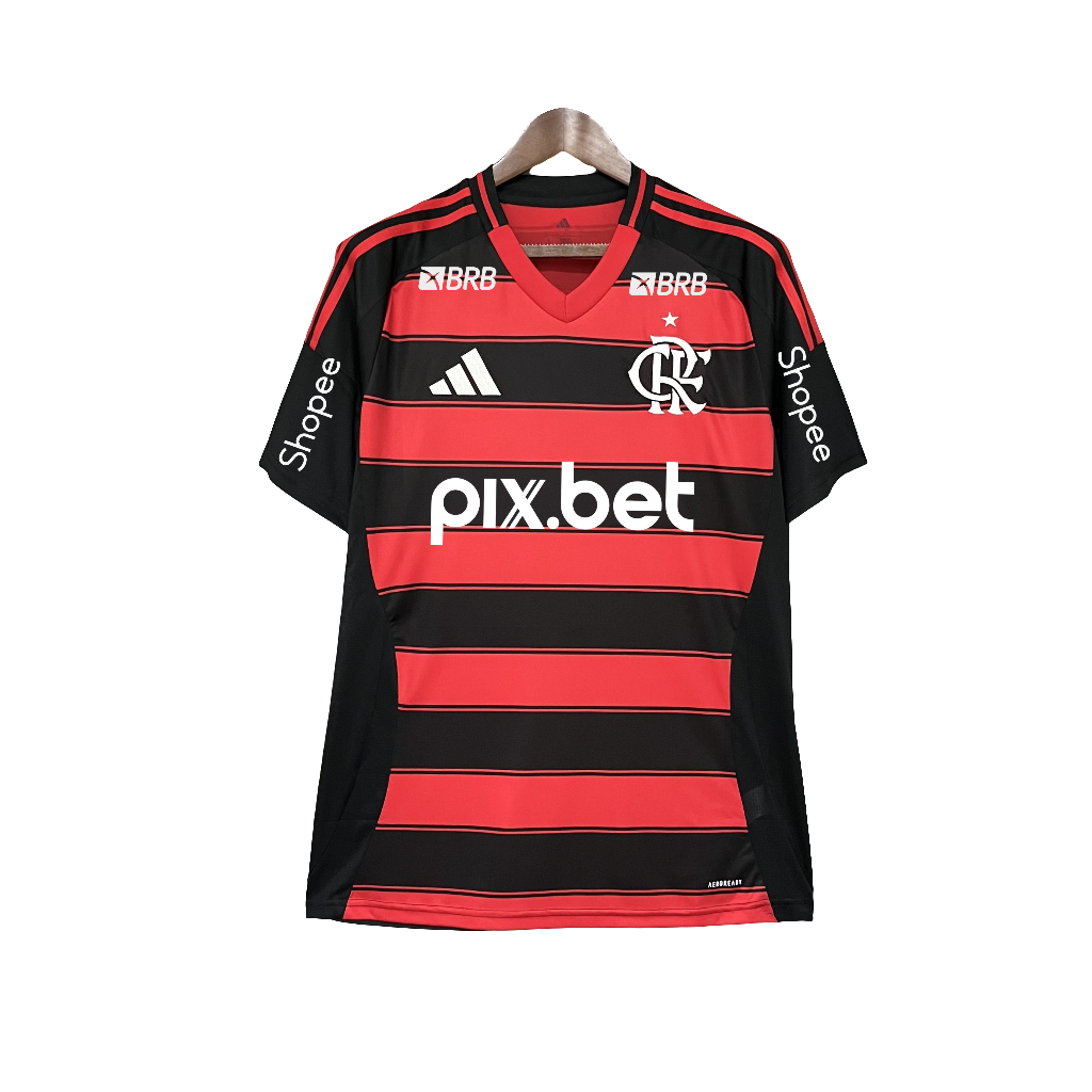 Camisa Flamengo 25/26 I Home - Todos os Patrocínios - Versão Torcedor