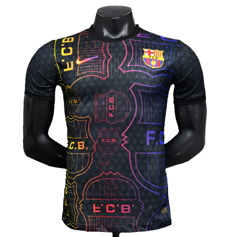 Camisa Barcelona 25/26 Edição Especial - Preto, Amarelo e Vermelho - Versão Jogador