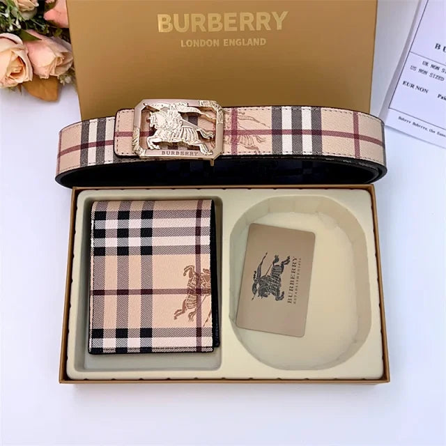 Combo Carteira + Cinto Burberry
