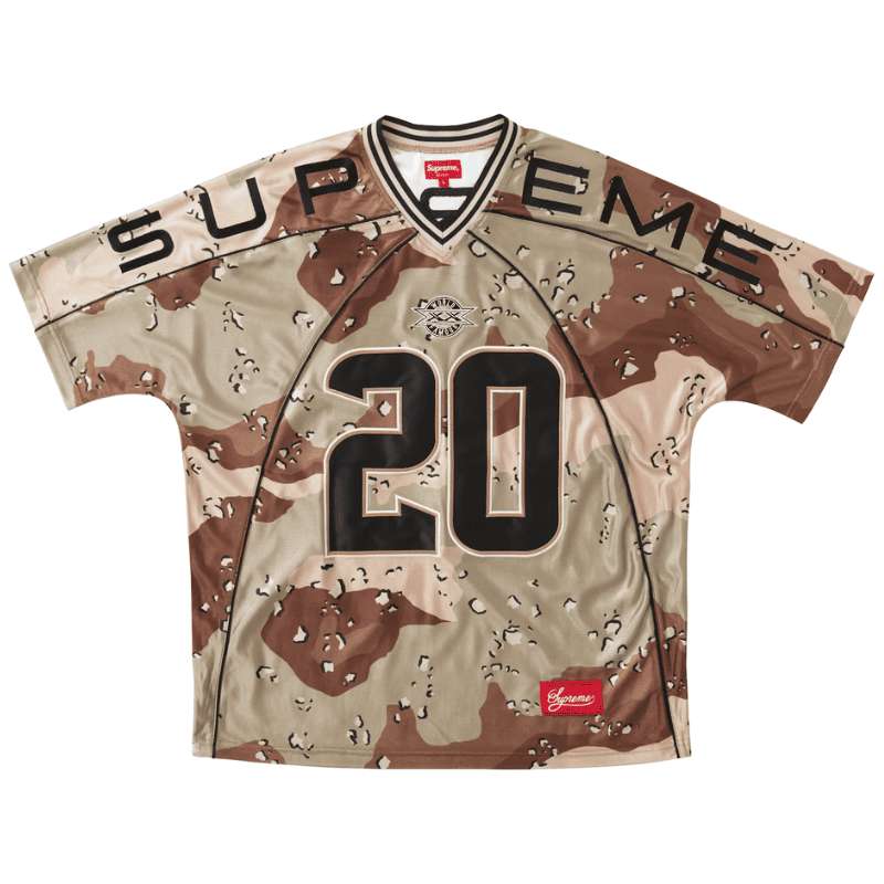 Camiseta Supreme Paneled Jersey Chocolate Camo