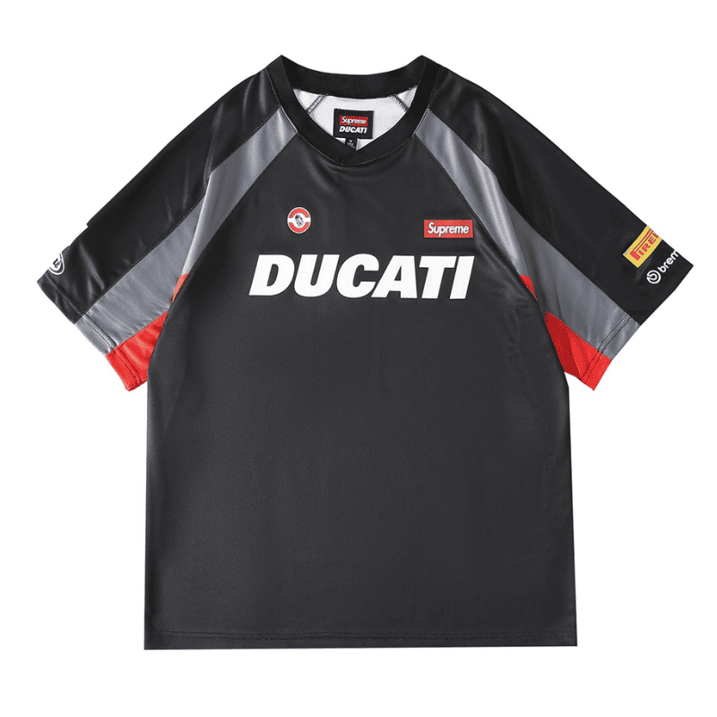 Camiseta Supreme x Ducati Soccer Jersey Preta