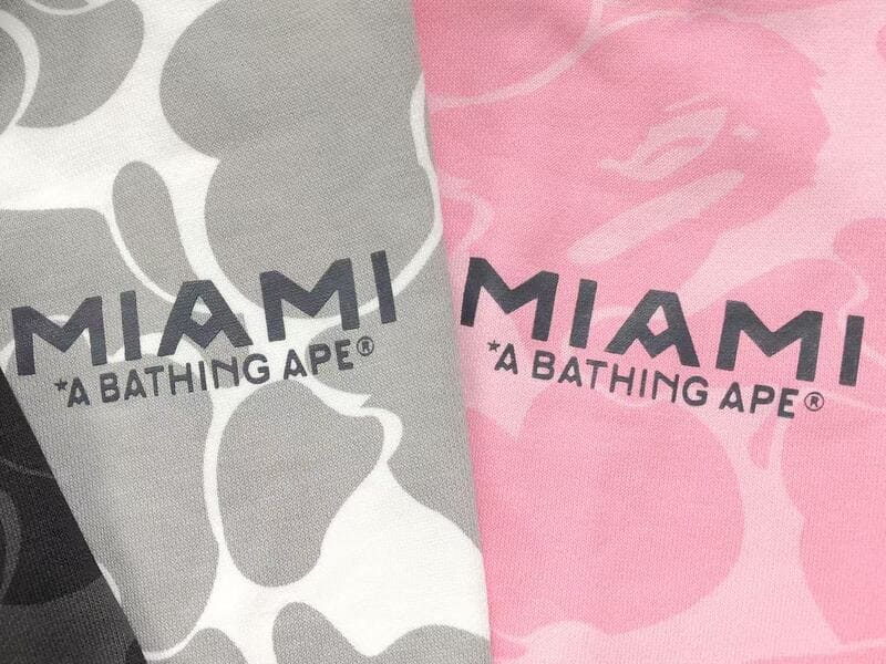Moletom Bape x Inter Miami Camo Cinza