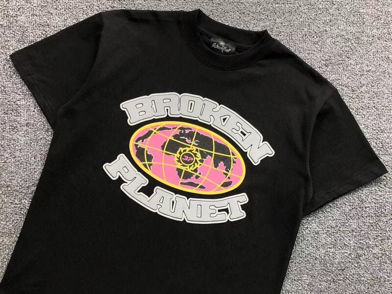 Camiseta Broken Planet Grid Black