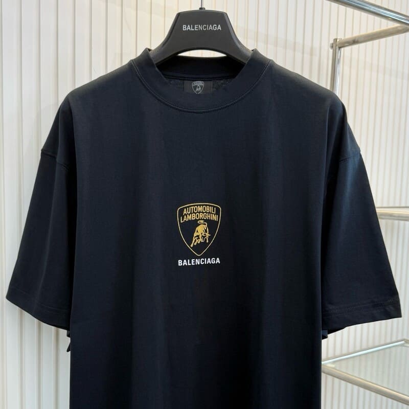 Camiseta Balenciaga Lamborghini Faded Black