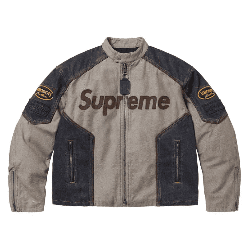 Jaqueta Supreme x Vanson Leathers Cordura Denim
