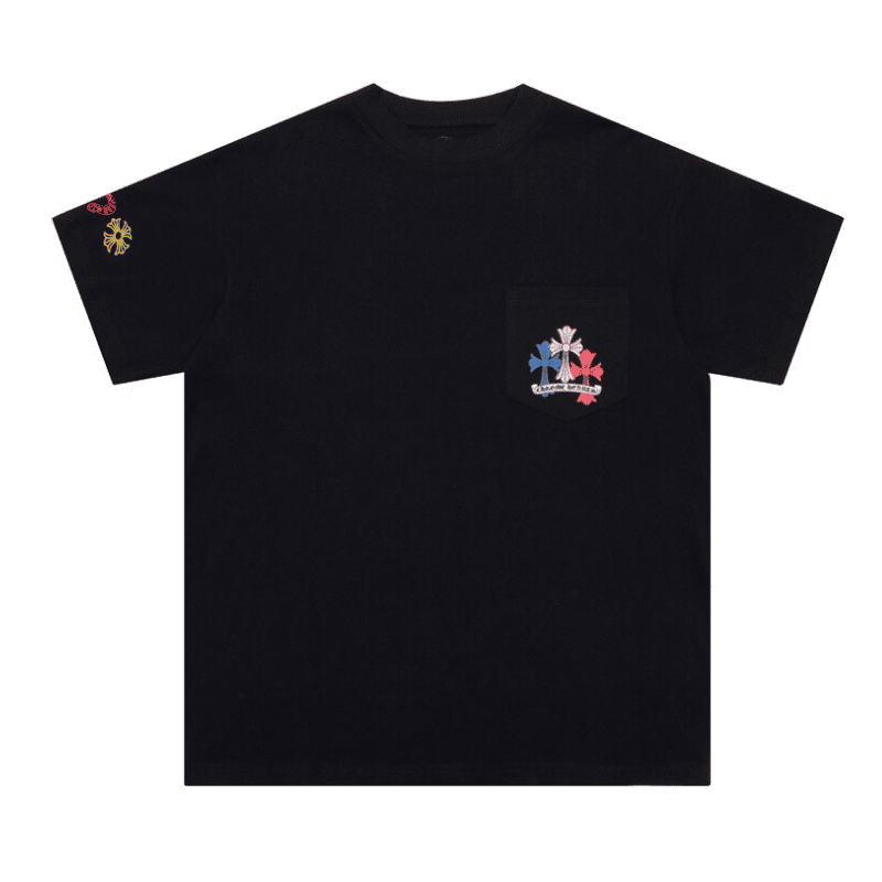Camiseta Chrome Hearts Cross Colour Preta