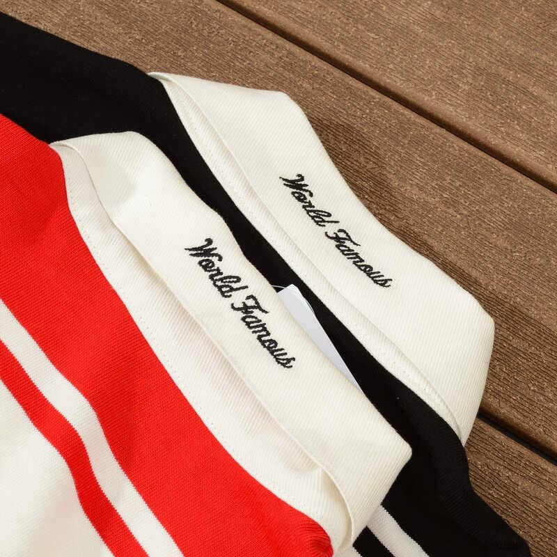 Camisa Supreme x Nike Stripe Rugby Vermelha/Branca