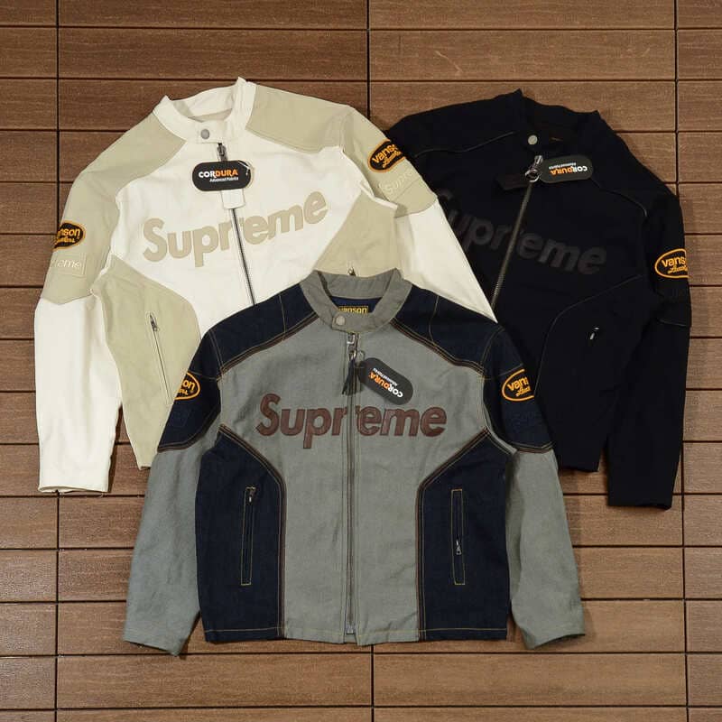 Jaqueta Supreme x Vanson Leathers Cordura Denim