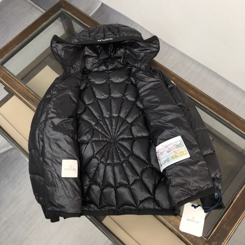 Jaqueta Moncler Violier Spider-Man Preta