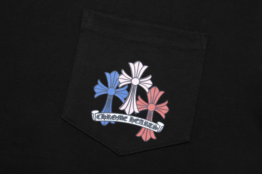 Camiseta Chrome Hearts Cross Colour Preta