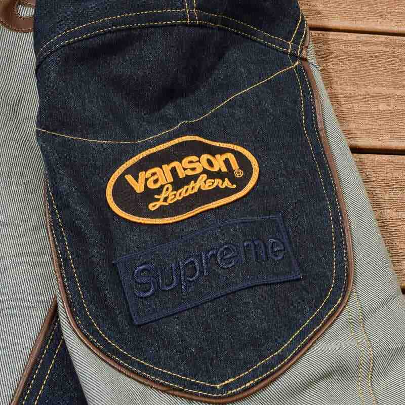 Jaqueta Supreme x Vanson Leathers Cordura Denim