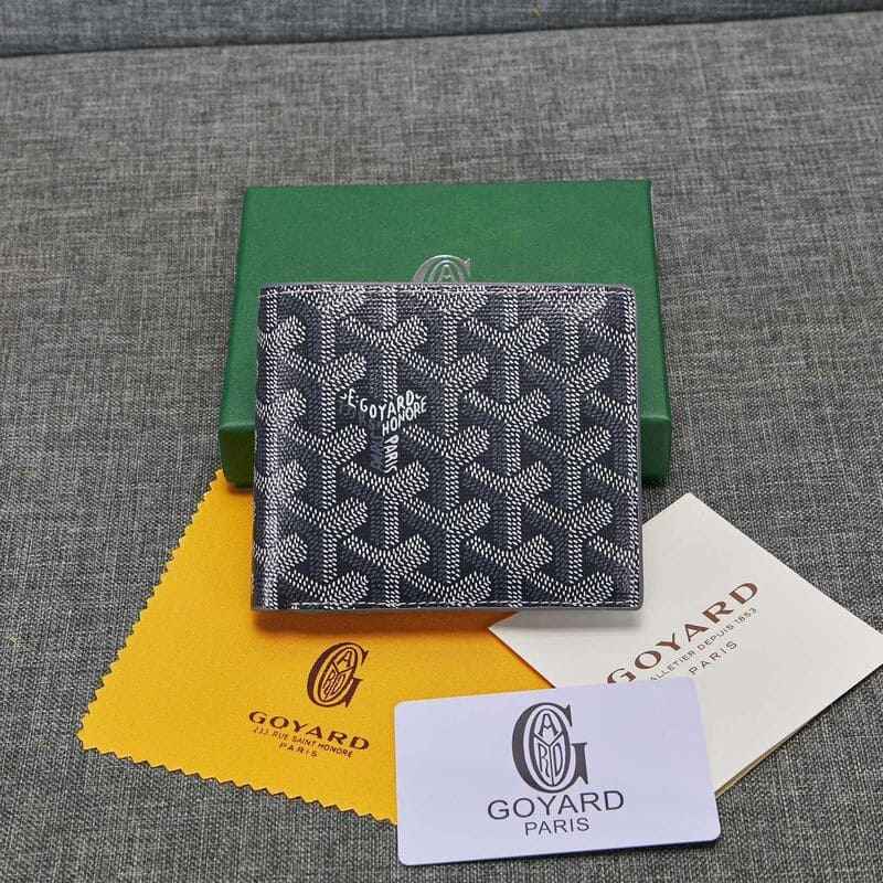 Carteira Goyard Victoire Azul/Cinza