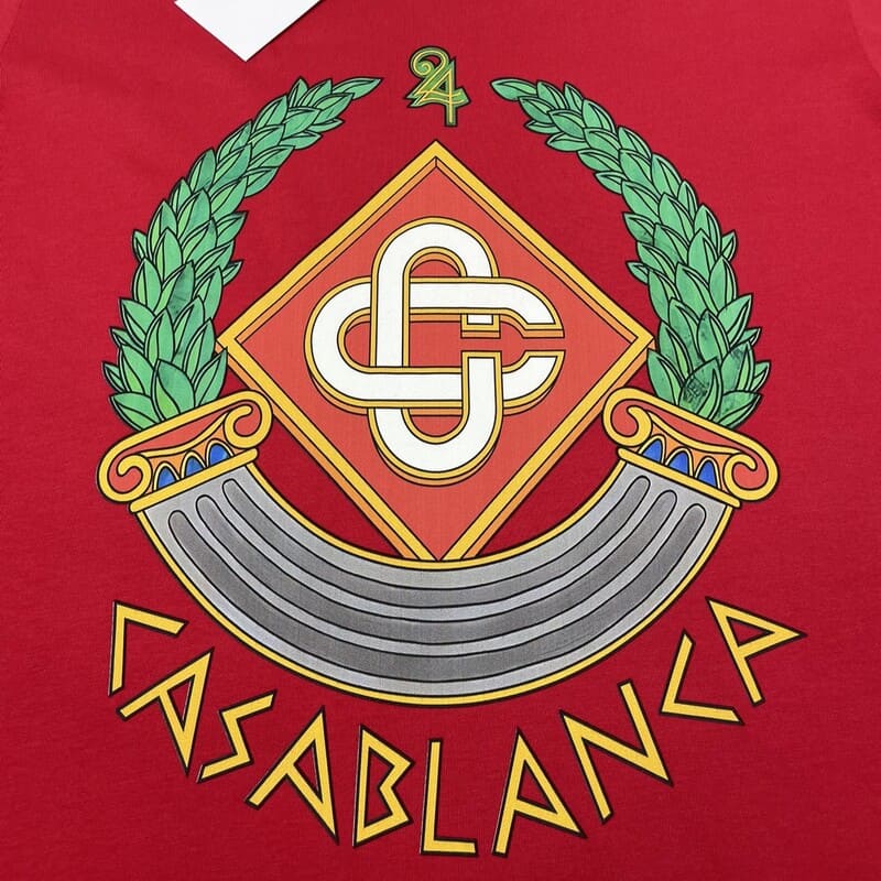 Camiseta Casablanca Casa Crest Vermelha