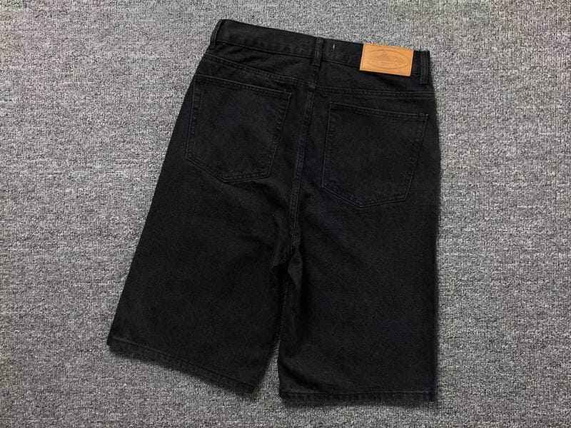 Shorts Corteiz Alcatraz Denim Washed Black
