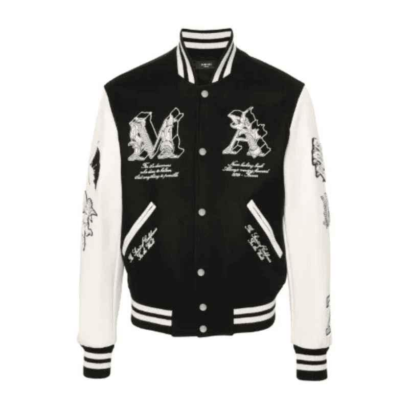 Jaqueta Amiri MA College Angel Preta