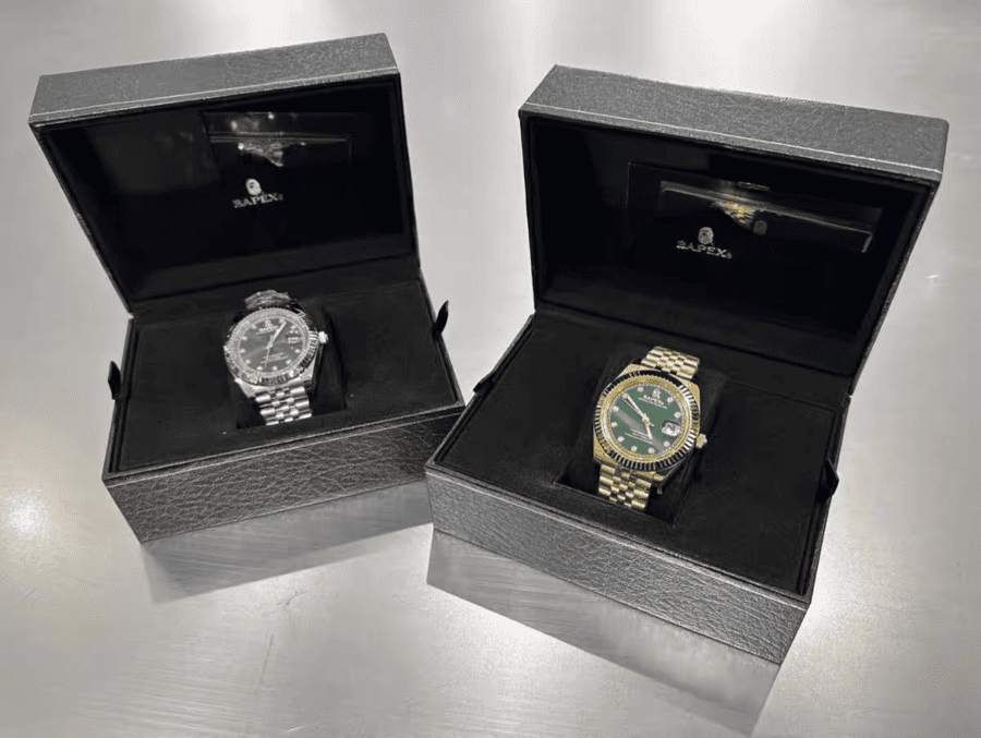 Relógio BAPE Type 6 BAPEX Prata