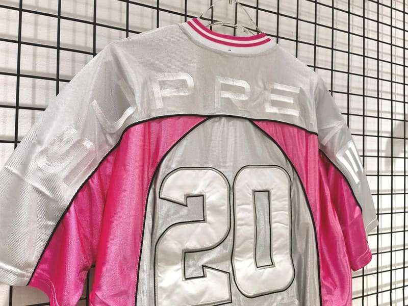 Camiseta Supreme Paneled Jersey Silver