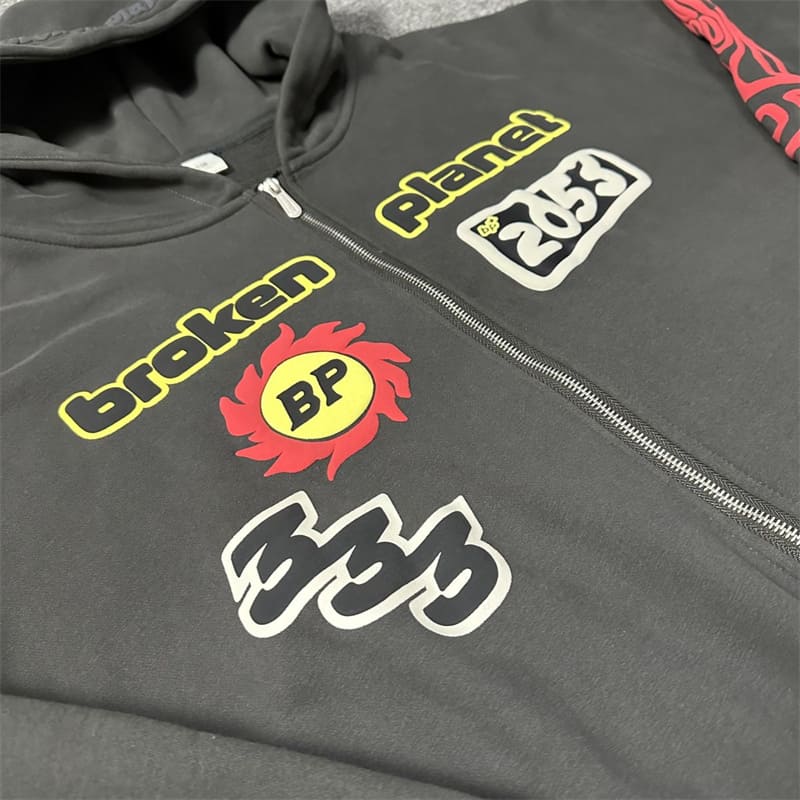 Moletom Broken Planet Performance Zip Up Black