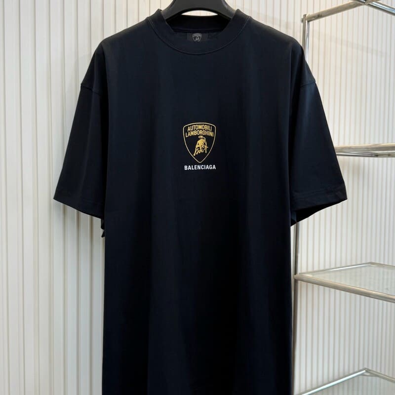 Camiseta Balenciaga Lamborghini Faded Black