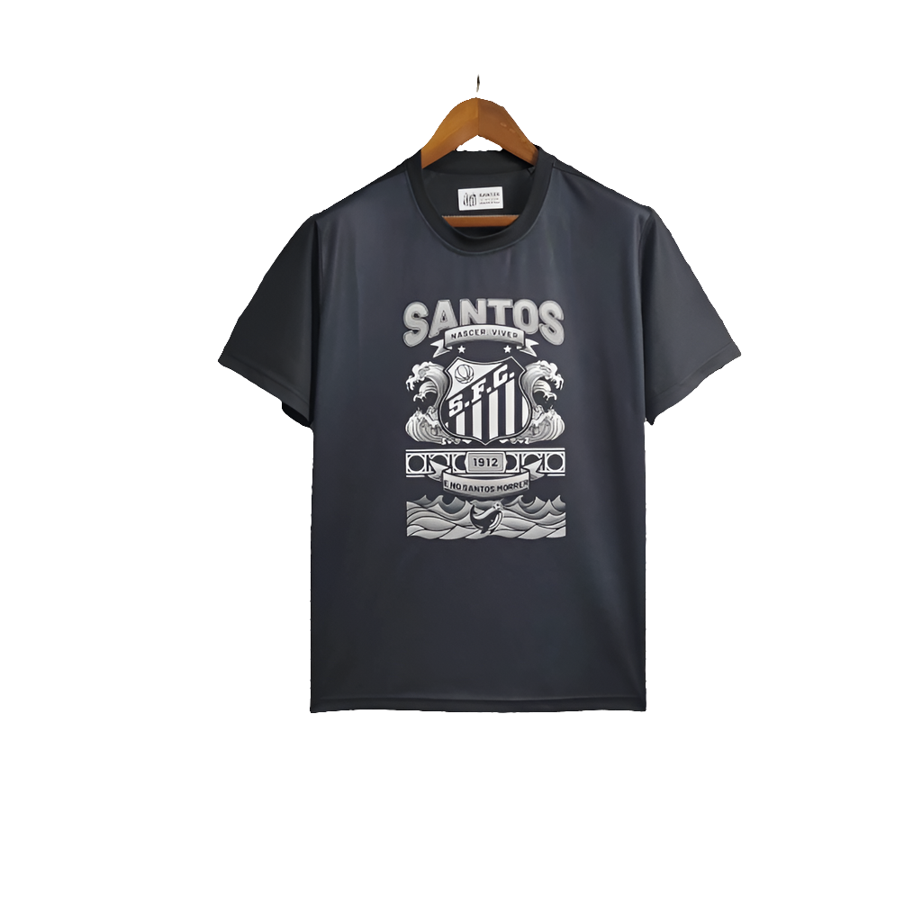 Camisa Santos 25/26 Edição Casual - Preto - Versão Torcedor