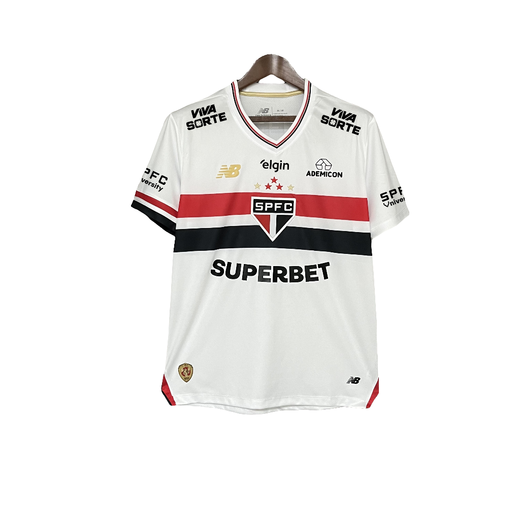 Camisa São Paulo 25/26 I Home - Todos os Patrocínios - Versão Torcedor