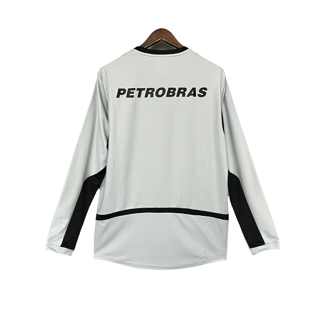 Camisa Flamengo 02/03 Goleiro Cinza - Versão Retrô Manga Longa