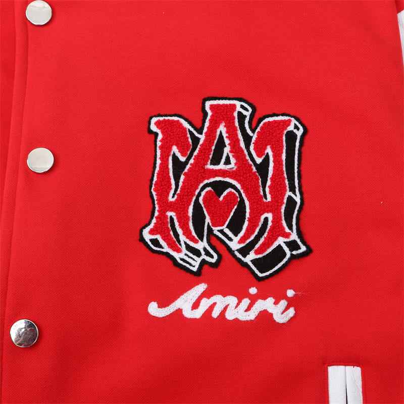 Jaqueta Amiri College Logo Patch Vermelha