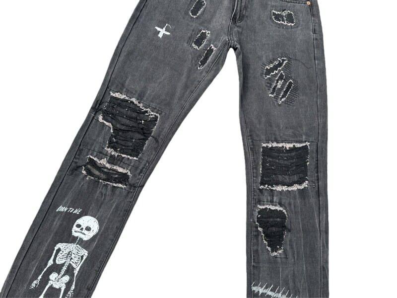 Calça Jeans Gallery Dept. Skull Black