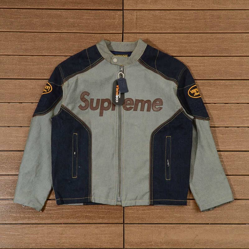 Jaqueta Supreme x Vanson Leathers Cordura Denim
