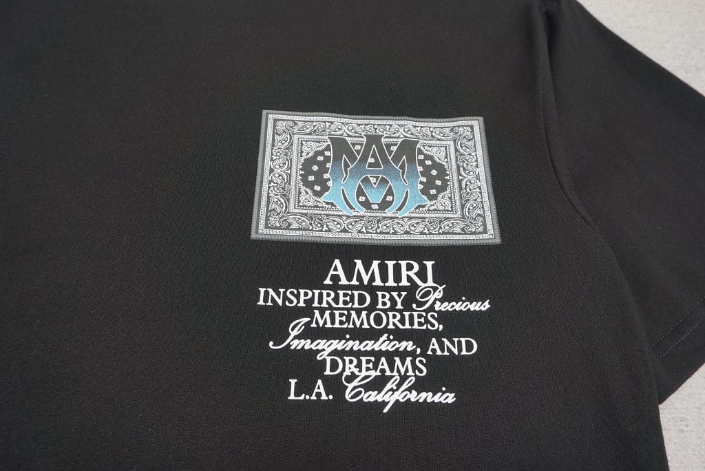 Camiseta Amiri Ma Bandana Black