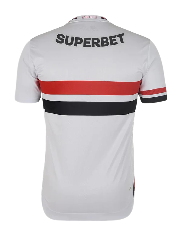 Camisa São Paulo 25/26 I Home - Patrocinado - Versão Torcedor