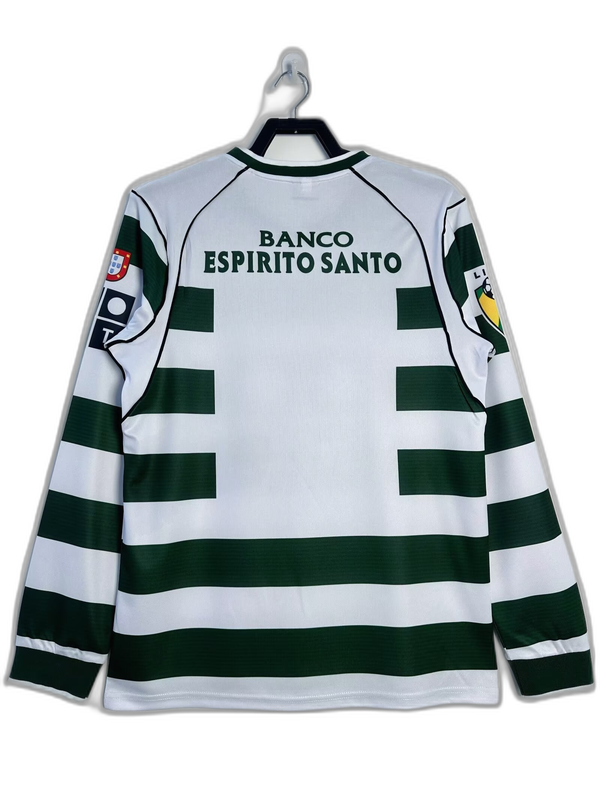 Camisa Sporting Lisboa 01/03 I Home - Versão Retrô Manga Longa